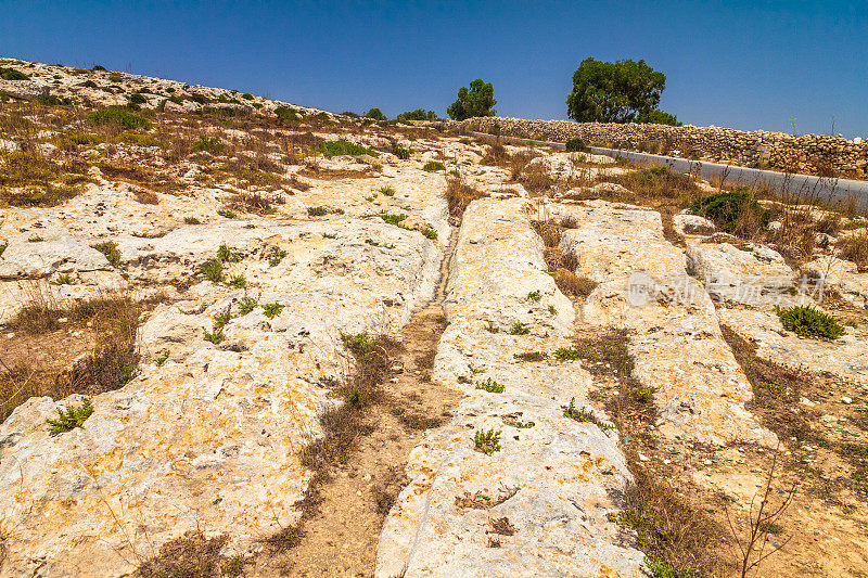 马耳他岛上的车辙被称为Misrah Ghar il- kir。